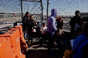 Migrant Deportations Continue Across The Paso Del Norte International Bridge In Ciudad Juárez, Mexico