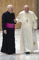 Pope at Jubilee Audience for the pilgrimage of the Sulmona-Valva dioceses