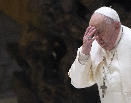 Pope at Jubilee Audience for the pilgrimage of the Sulmona-Valva dioceses