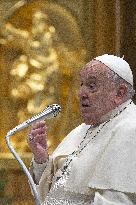 Pope at Jubilee Audience for the pilgrimage of the Sulmona-Valva dioceses