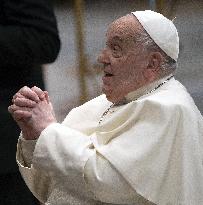 Pope at Jubilee Audience for the pilgrimage of the Sulmona-Valva dioceses