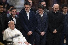 Pope at Jubilee Audience for the pilgrimage of the Sulmona-Valva dioceses
