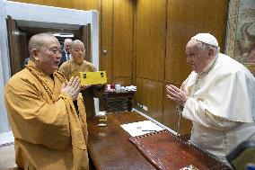 Pope Francis Receives Buddhist Monks - Vatican