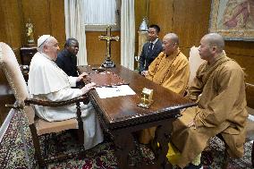 Pope Francis Receives Buddhist Monks - Vatican