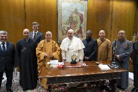 Pope Francis Receives Buddhist Monks - Vatican