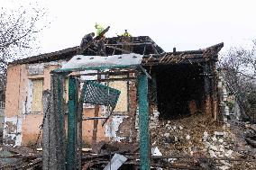 Aftermath Of Russian Drone Strike - Kharkiv