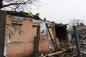 Aftermath Of Russian Drone Strike - Kharkiv