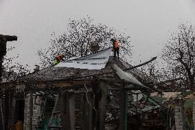 Aftermath Of Russian Drone Strike - Kharkiv