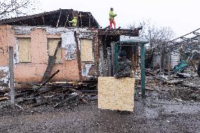 Aftermath Of Russian Drone Strike - Kharkiv