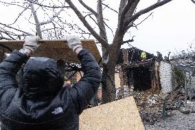 Aftermath Of Russian Drone Strike - Kharkiv