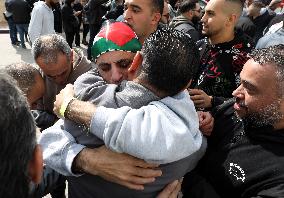 Released Palestinian Prisoners Arriving In West Bank