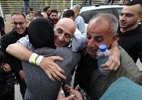 Released Palestinian Prisoners Arriving In West Bank