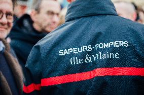 Bruno Retailleau and Agnès Pannier-Runacher visit Redon after floods