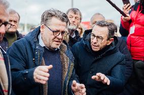 Bruno Retailleau and Agnès Pannier-Runacher visit Redon after floods