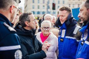 Bruno Retailleau and Agnès Pannier-Runacher visit Redon after floods