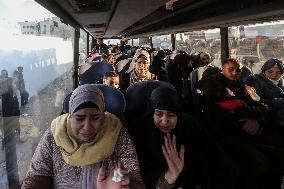 Released Palestinian Prisoners Arriving In Gaza Strip