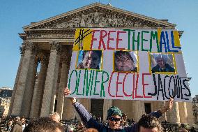 Rally in support of three French Citizen imprisoned in Iran - Paris