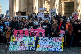 Rally in support of three French Citizen imprisoned in Iran - Paris