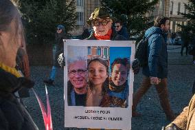 Rally in support of three French Citizen imprisoned in Iran - Paris