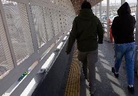 Migrant Deportations Continue Across The Paso Del Norte International Bridge In Ciudad Juárez, Mexico