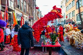 The Chinese New Year Is Celebrated In The Hague.