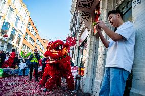 The Chinese New Year Is Celebrated In The Hague.