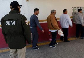 Migrant Deportations Continue Across The Paso Del Norte International Bridge In Ciudad Juárez, Mexico