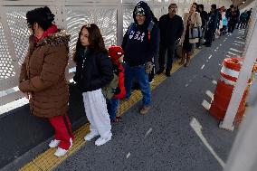 Migrant Deportations Continue Across The Paso Del Norte International Bridge In Ciudad Juárez, Mexico