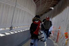 Migrant Deportations Continue Across The Paso Del Norte International Bridge In Ciudad Juárez, Mexico