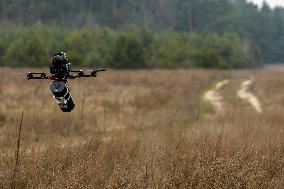 A Fiber-optic-controlled Drone Designed For The Ukrainian Armed Forces