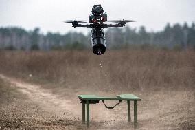 A Fiber-optic-controlled Drone Designed For The Ukrainian Armed Forces