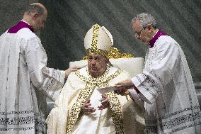 Pope Francis Leads The Vespers - Vatican