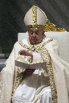 Pope Francis Leads The Vespers - Vatican