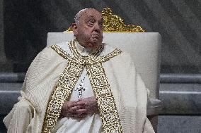 Pope Francis Leads The Vespers - Vatican