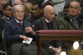 Pope Francis Leads The Vespers - Vatican