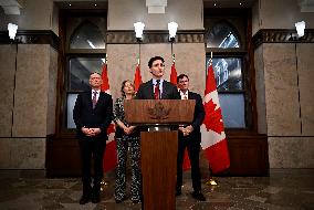 Justin Trudeau speaks after Trump declaration about imposition for Canada - Ottawa