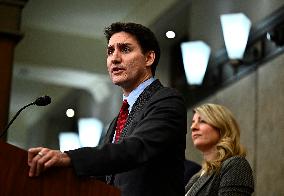 Justin Trudeau speaks after Trump declaration about imposition for Canada - Ottawa