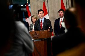 Justin Trudeau speaks after Trump declaration about imposition for Canada - Ottawa