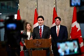 Justin Trudeau speaks after Trump declaration about imposition for Canada - Ottawa