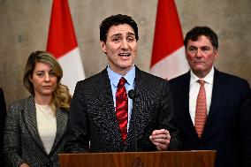 Justin Trudeau speaks after Trump declaration about imposition for Canada - Ottawa