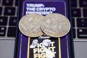 USA Politics Meme Coins Photo Illustrations