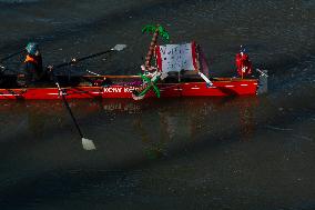 Protesters Paddle For Diversity In Cologne