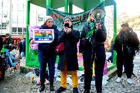 Anti-Fascist Anti-Sexist Rally In Solidarity With Argentina - Paris