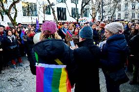 Anti-Fascist Anti-Sexist Rally In Solidarity With Argentina - Paris