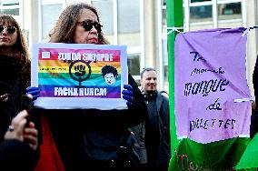 Anti-Fascist Anti-Sexist Rally In Solidarity With Argentina - Paris