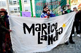 Anti-Fascist Anti-Sexist Rally In Solidarity With Argentina - Paris