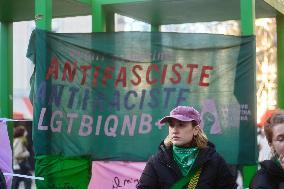 Anti-Fascist Anti-Sexist Rally In Solidarity With Argentina - Paris