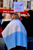 Anti-Fascist Anti-Sexist Rally In Solidarity With Argentina - Paris