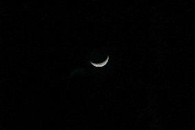 Crescent Moon In Kashmir