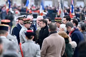 Emmanuel Macron presides the ceremony marking the 80th anniversary of the liberation of Colmar